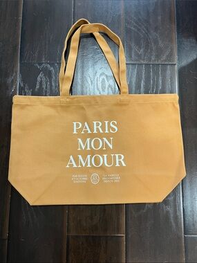 Sézane Tan Paris Mon Amour Tote